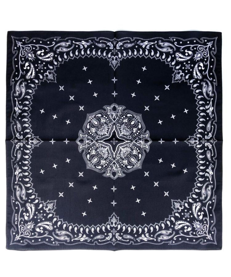 Load image into Gallery viewer, Cotton Bandana / Navy x White