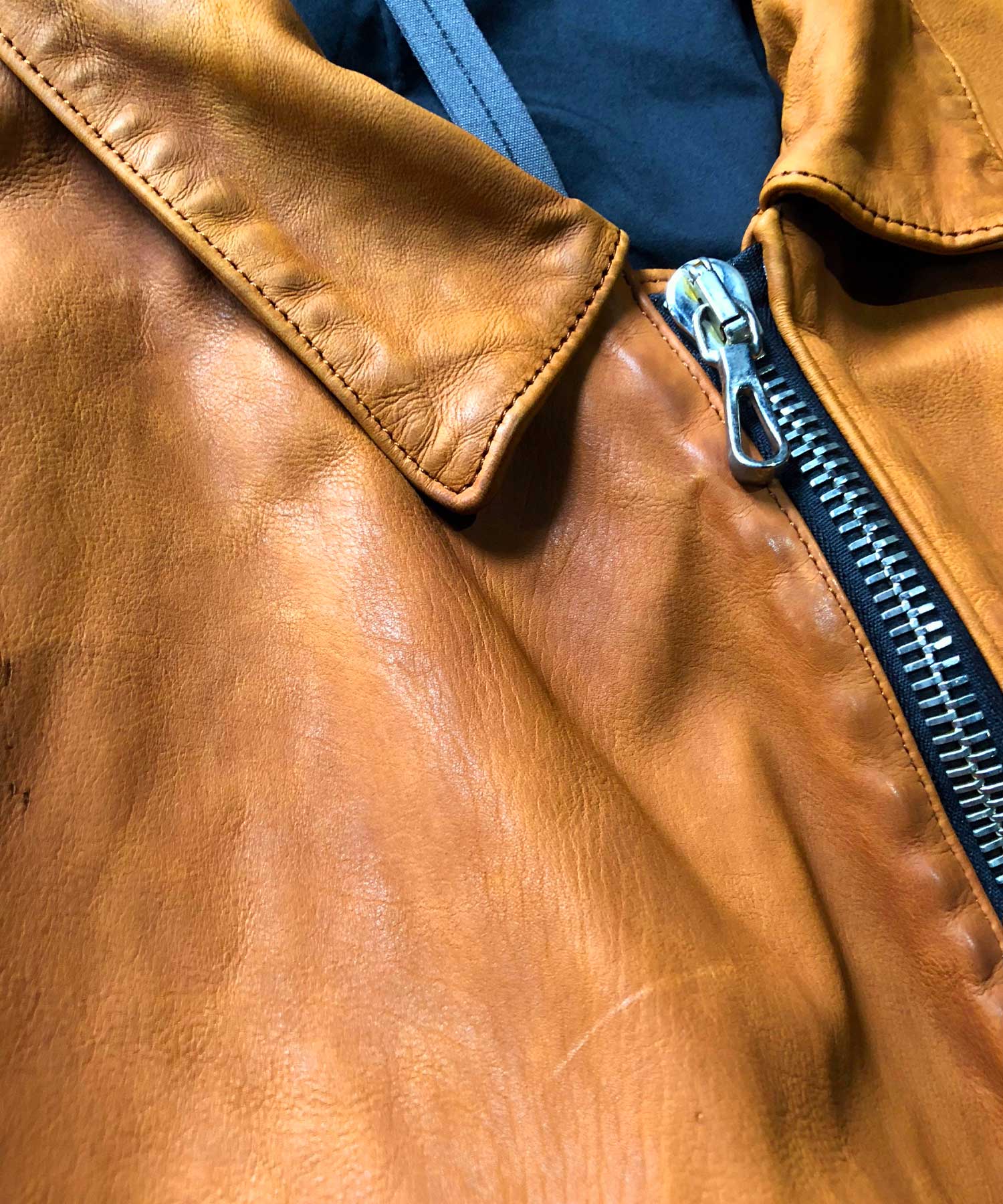 Load image into Gallery viewer, Domestic Vegetable Full Tanned Calf Skin Garment Dyed Single Riders Jacket / Brown