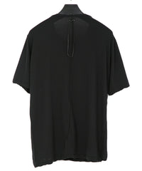 Load image into Gallery viewer, Hard Twist Cotton Oversize Crew Neck T-shirt - BLACK