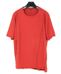 Load image into Gallery viewer, Hard Twist Cotton Oversize Crew Neck T-shirt - RED