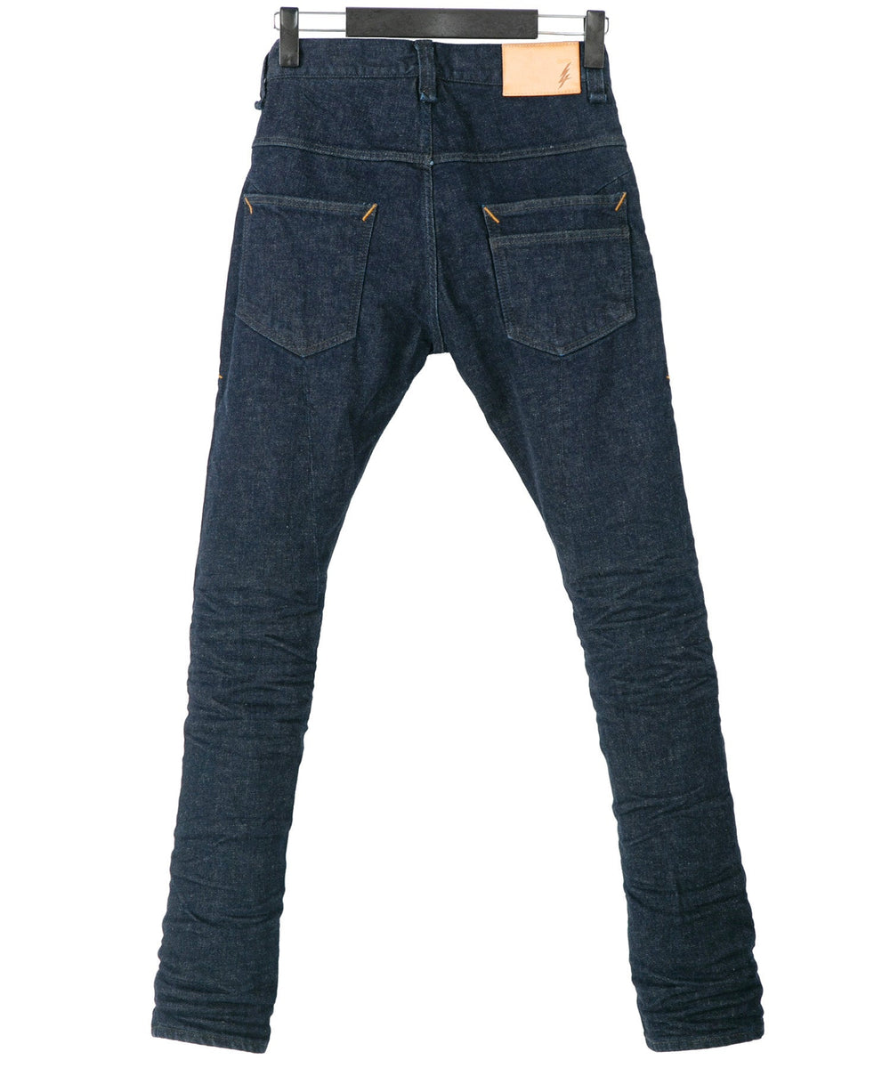 12.5oz オーガニックコットン ストレッチデニム TIGHT JOE タイトストレート ワンウォッシュ - INDIGO – STRUM  OFFICIAL