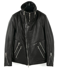 Load image into Gallery viewer, French Horse hide "TUAREG" Highneck Down Blouson