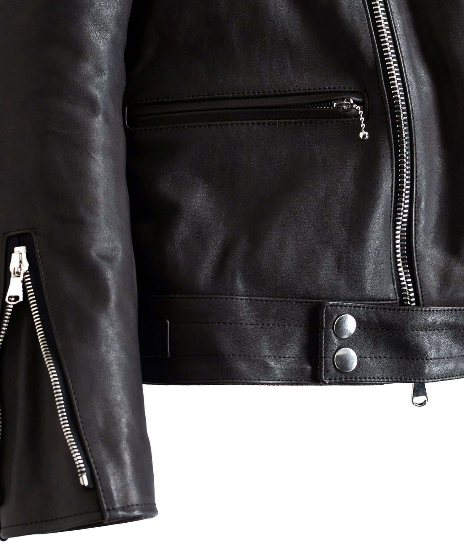Load image into Gallery viewer, Domestic Cow Tanned Oil Retanned Leather Sumi dyed Double Riders Jacket