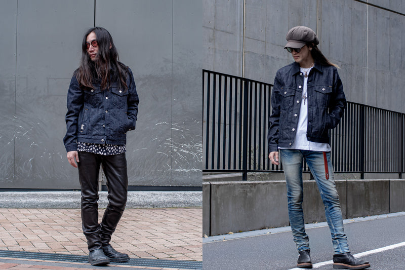 直営店限定 セルヴィッチデニムGジャン - コーデ2選