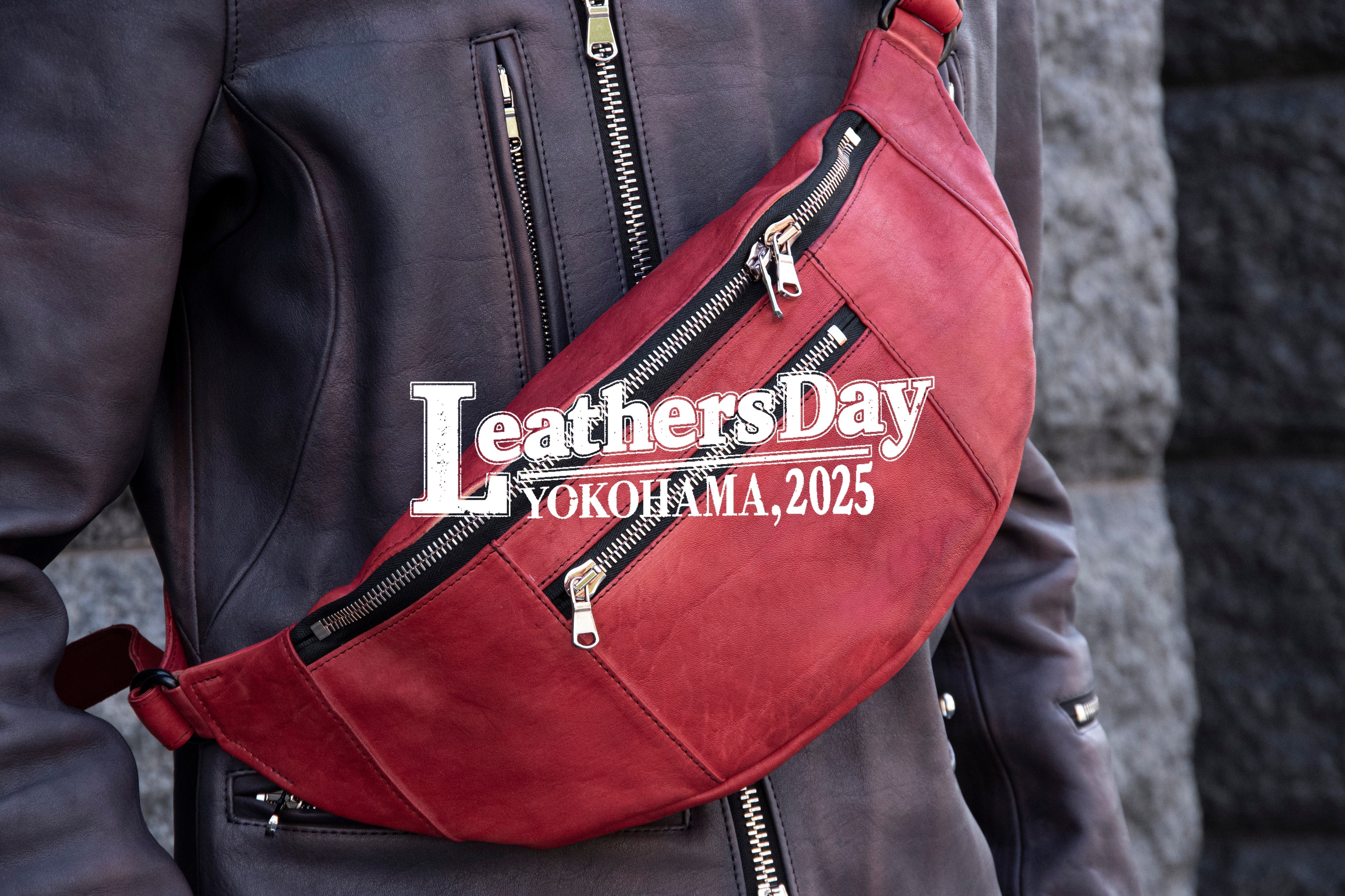 STRUM レザーショルダーバッグ 2025.10.11-12 『Leathers Day』出展 – 会場限定 Burning Dyed 別注