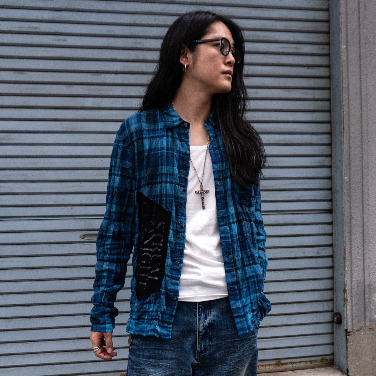 Introducing outfits using the &quot;One-of-a-kind Herringbone Shirring Tartan Check Remake Shirt&quot;!