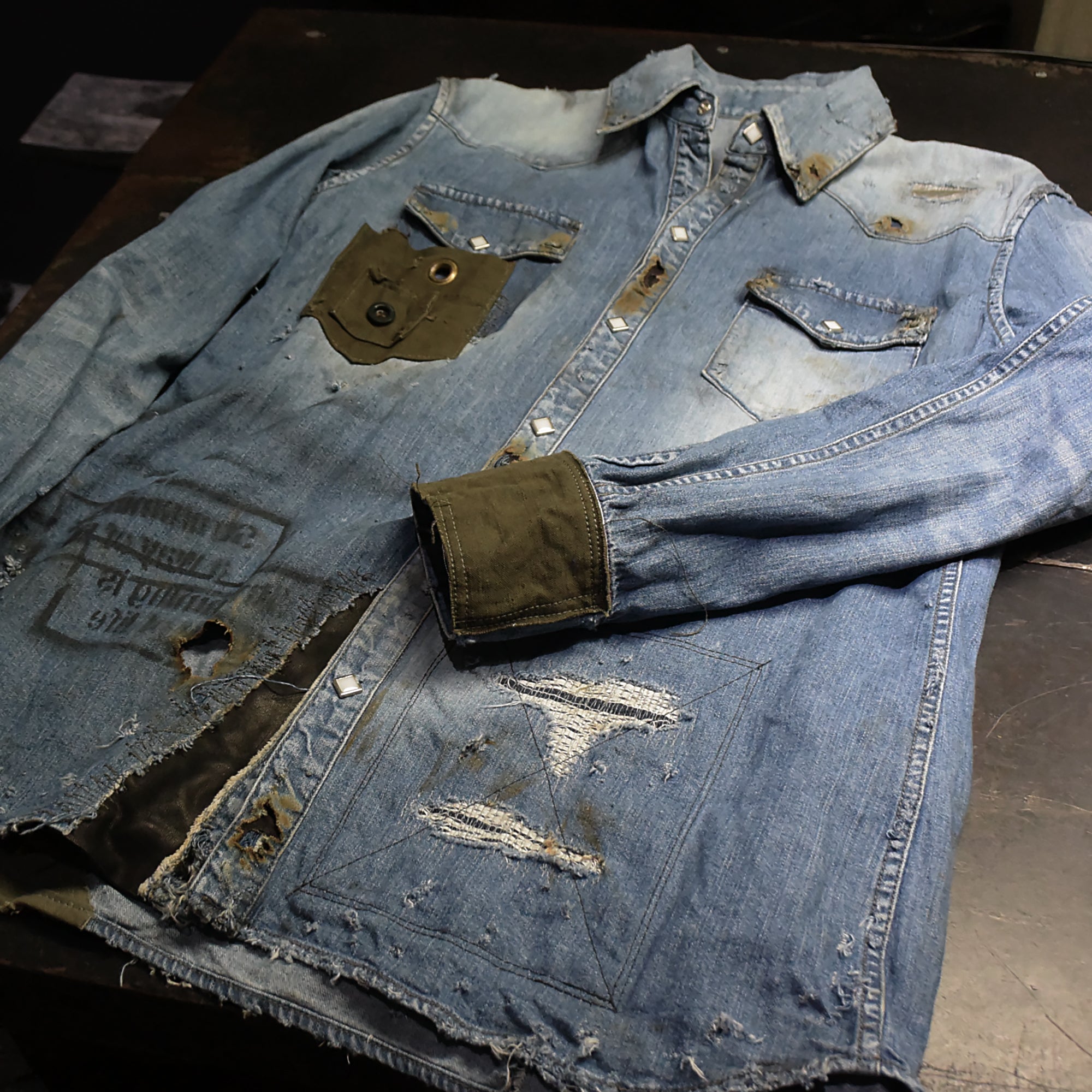 LIMITED REMAKE DENIM SHIRT – STRUM OFFICIAL