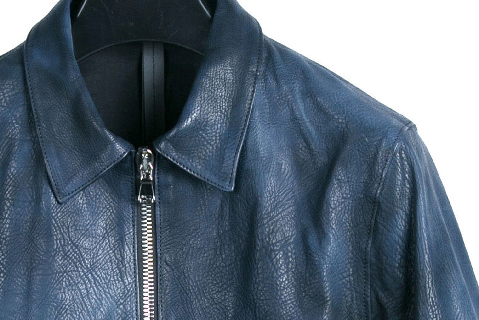 STRUM カーフシュリンク バーニングダイ ウォレット 地生カーフシュリンク 【Burning Dyed】 ウォレット - ガンブルー