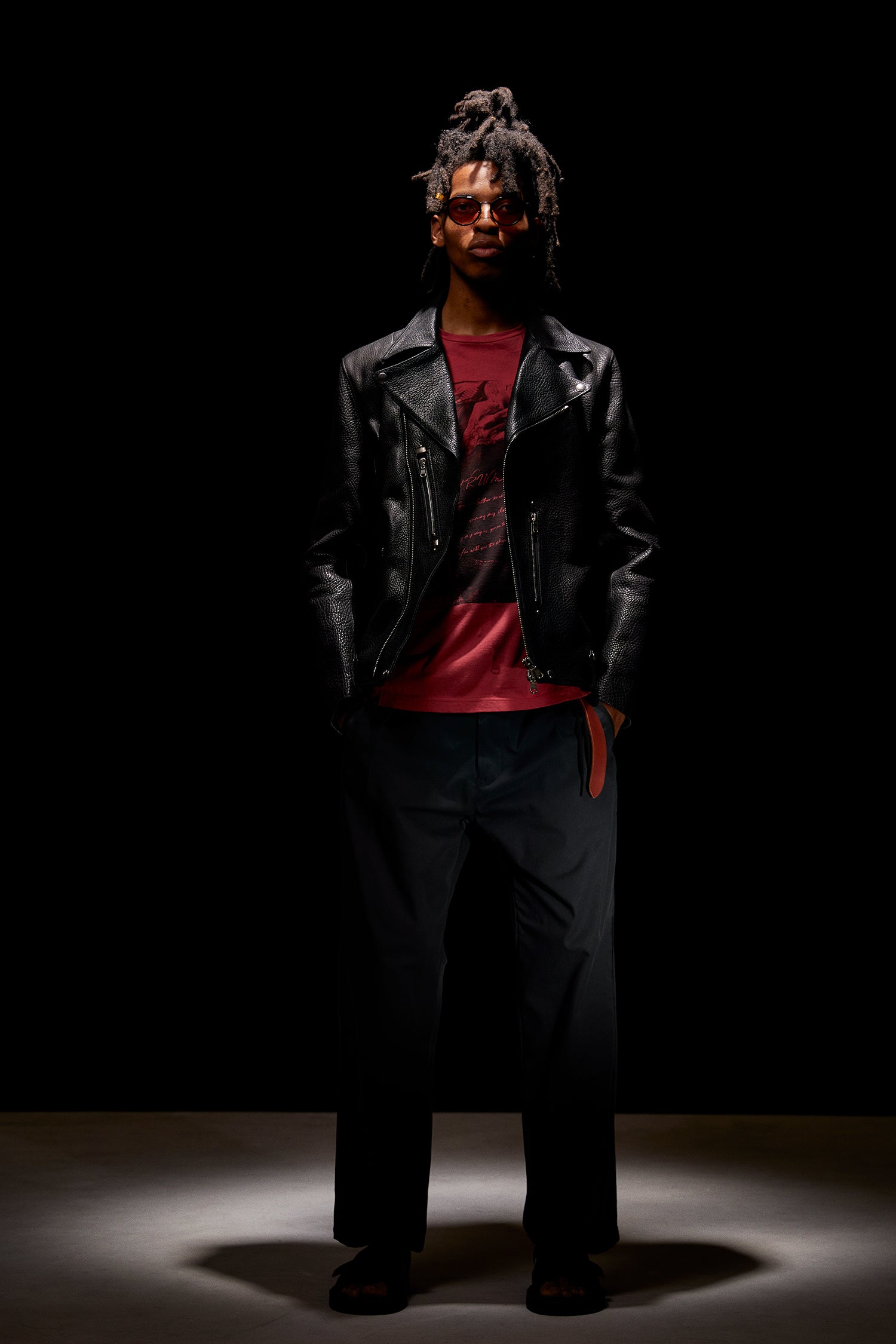 Load image into Gallery viewer, Full tanning pit-tanned shrink-wrapped horsehide HI-FLYER double riders jacket - BLACK