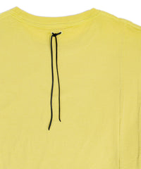 Natural Soft Cotton Wide T-shirt - YELLOW