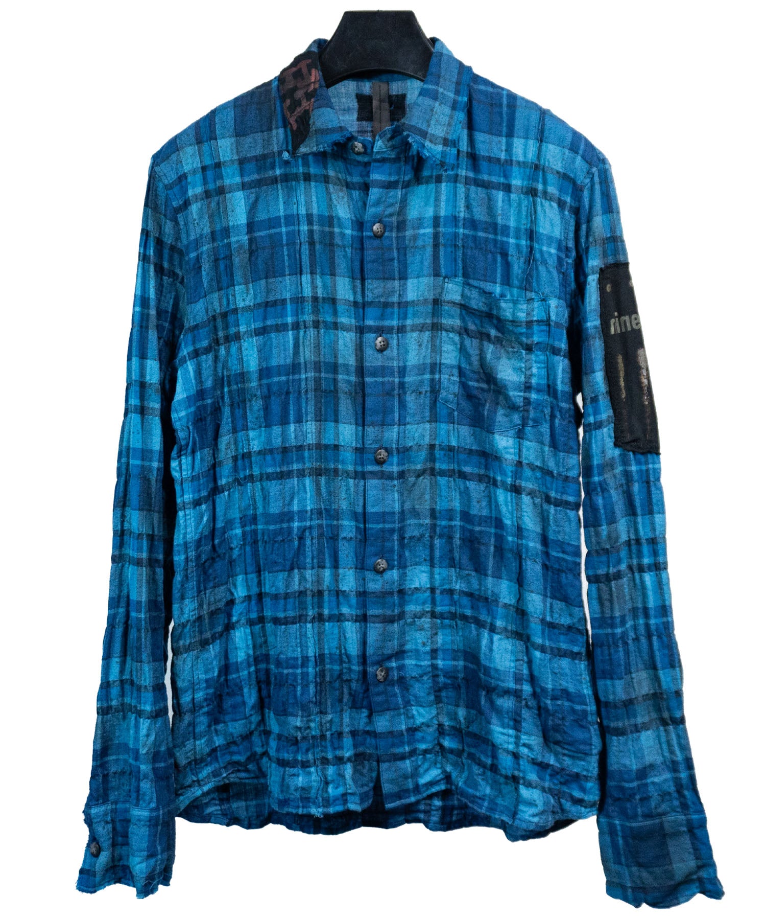 Load image into Gallery viewer, [One-of-a-kind] 40/1 Herringbone Shirring Tartan Remake Shirt / Size S