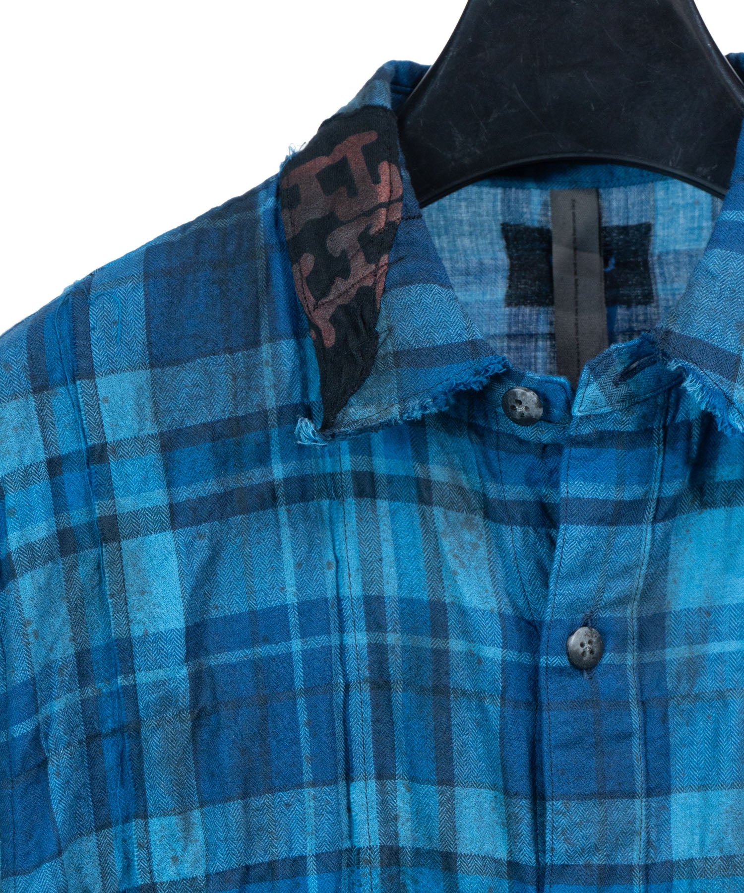 Load image into Gallery viewer, [One-of-a-kind] 40/1 Herringbone Shirring Tartan Remake Shirt / Size S