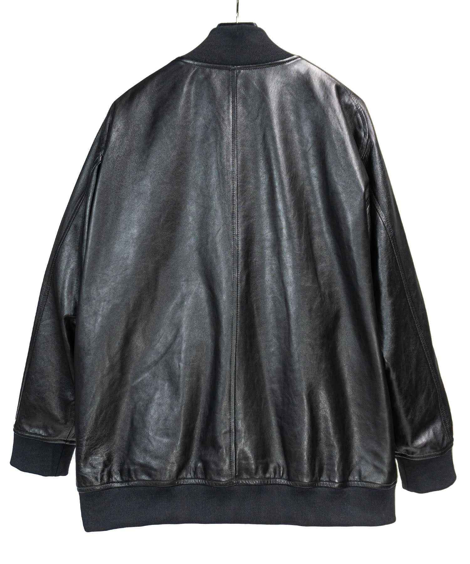 Load image into Gallery viewer, 『STRUM』×『LEON』×『B&#39;2nd』Entrefino lambskin leather blouson - BLACK