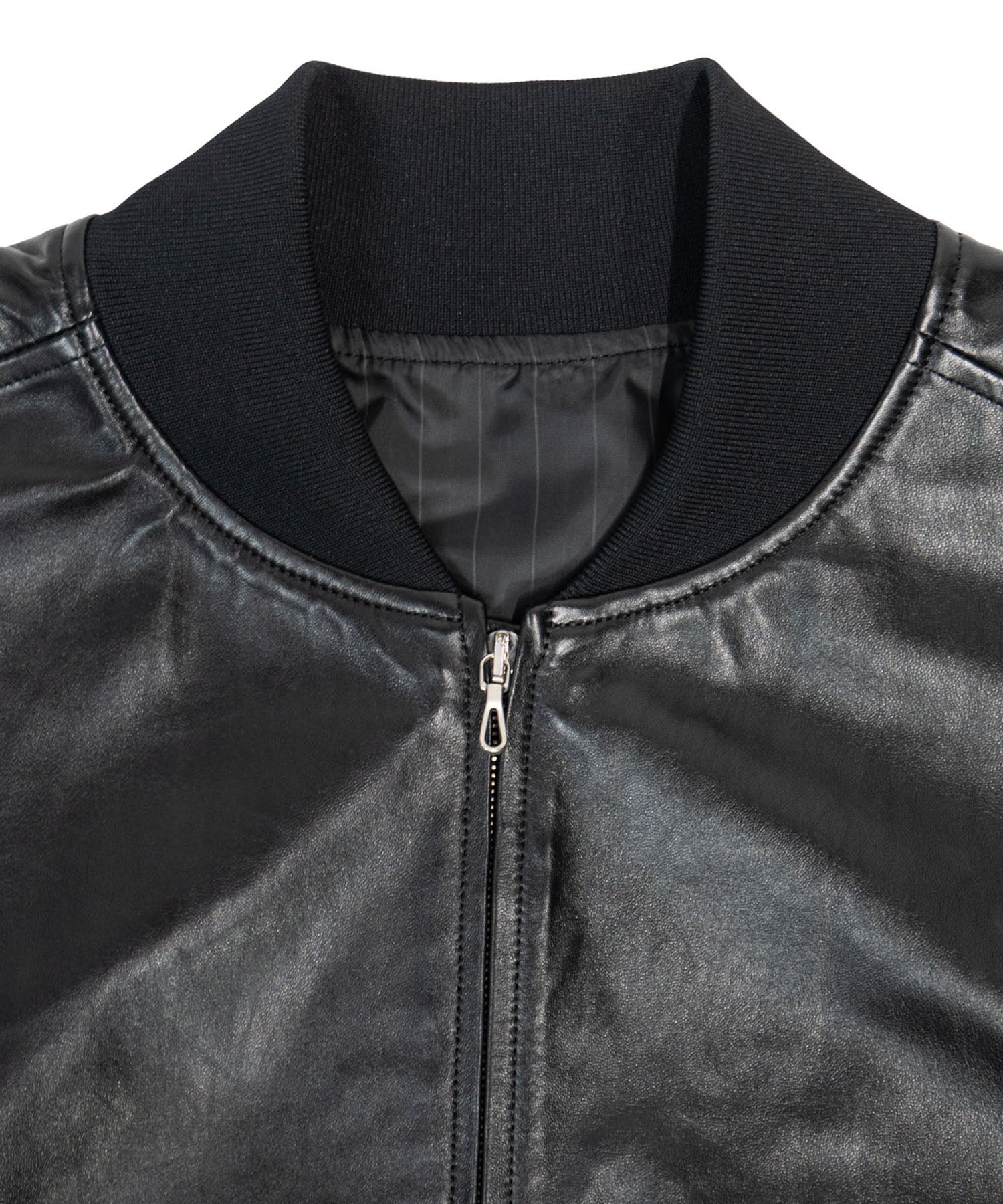 Load image into Gallery viewer, 『STRUM』×『LEON』×『B&#39;2nd』Entrefino lambskin leather blouson - BLACK