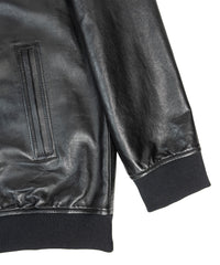 Load image into Gallery viewer, 『STRUM』×『LEON』×『B&#39;2nd』Entrefino lambskin leather blouson - BLACK