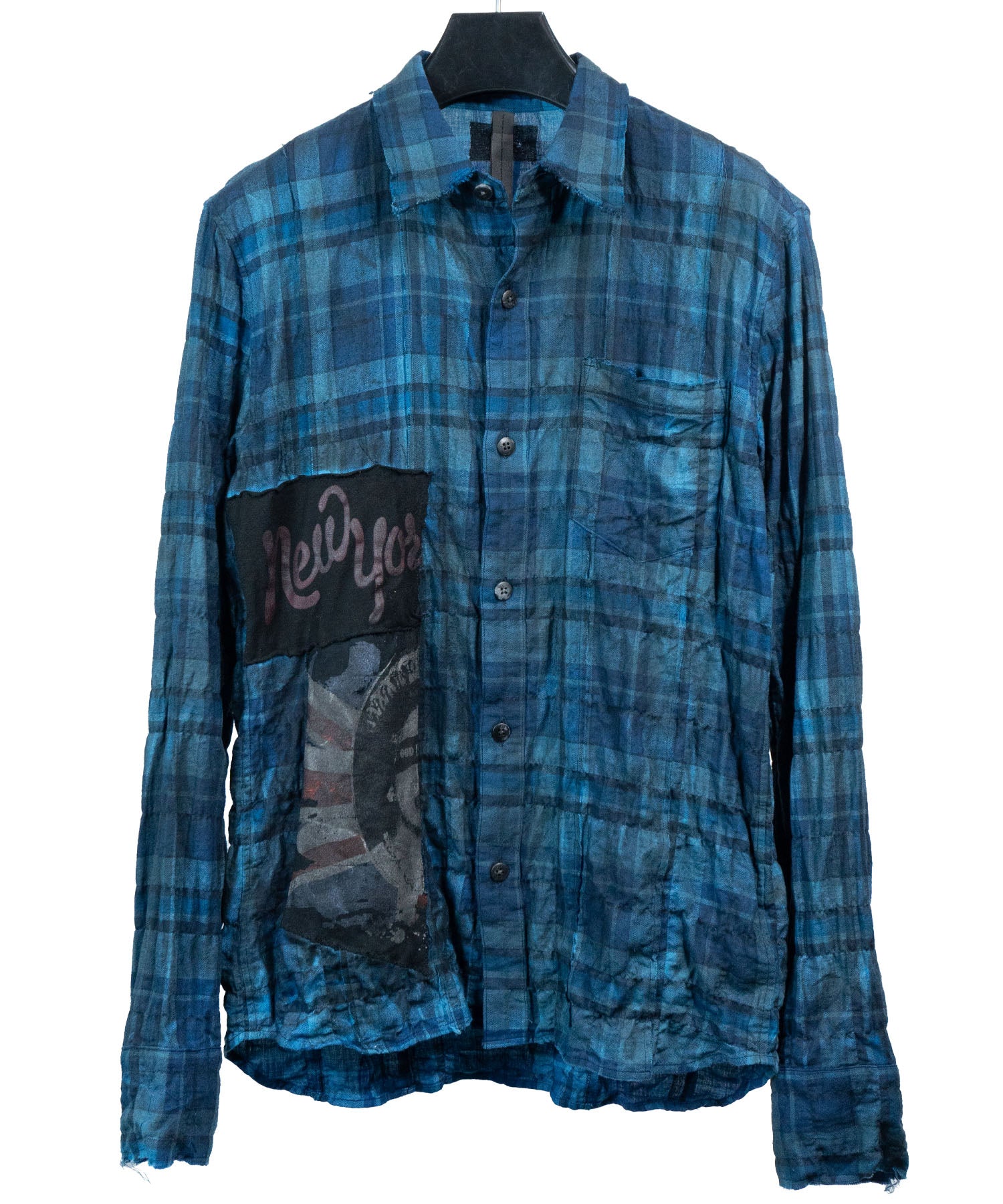 Load image into Gallery viewer, [One-of-a-kind] 40/1 Herringbone Shirring Tartan Remake Shirt / Size S