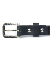 [Pre-order] Full tannin pit-tanned steerhide Benz narrow belt with studs custom