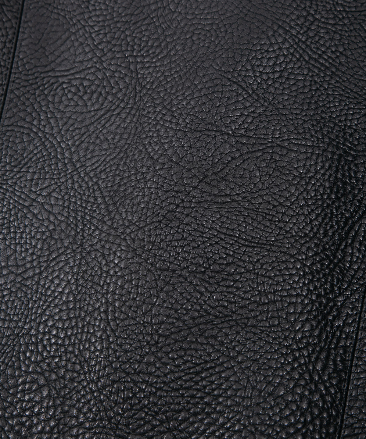 フルタンニン ピット鞣し シュリンク ステアハイド HI-FLYER ダブルライダースジャケット - BLACK