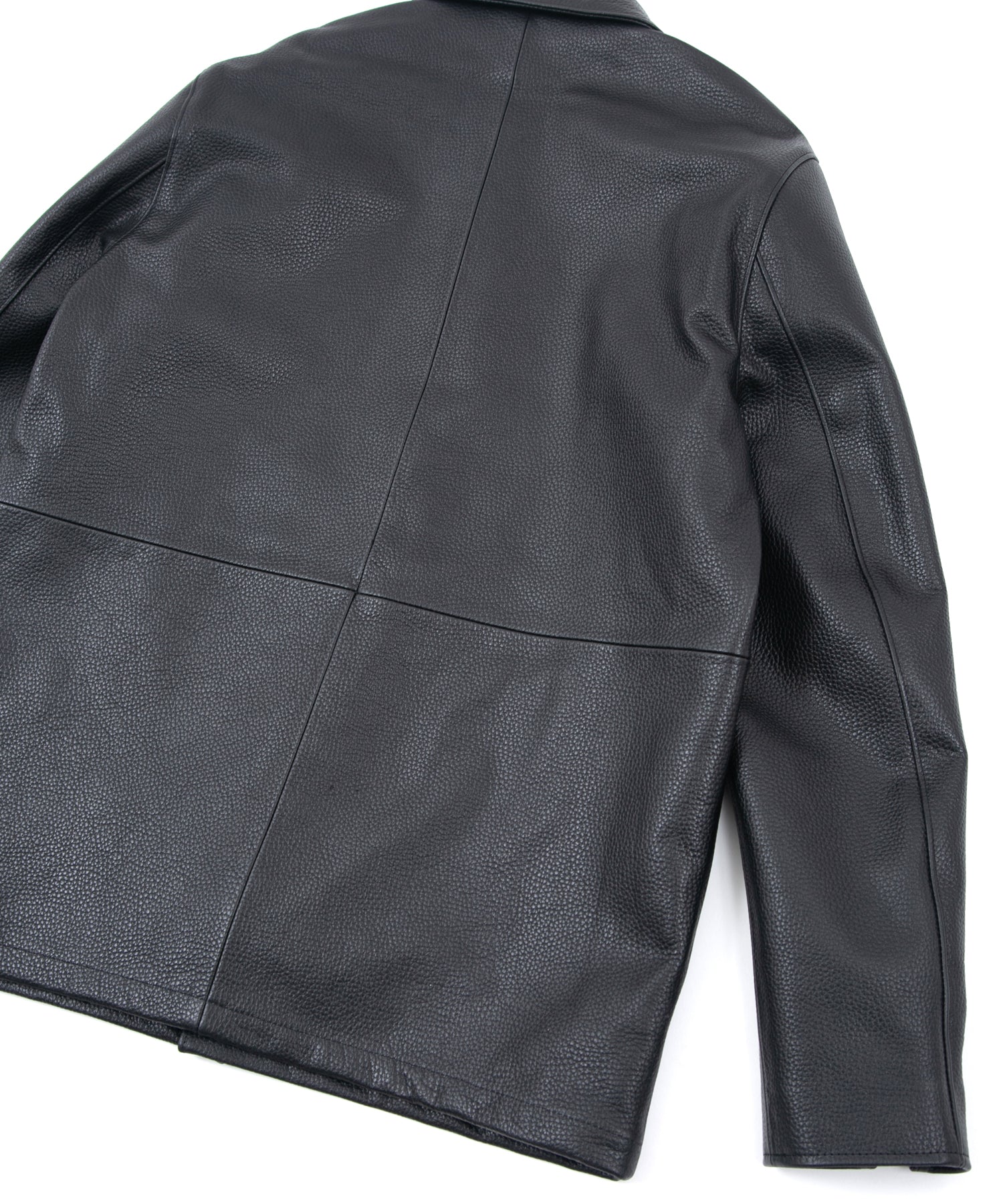 Load image into Gallery viewer, Chrome Tanned Emboss Shrank Steer hide B.STAR Coach Jacket - BLACK