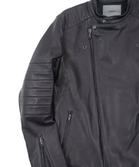 オイルカーフ RAW BURST セミダブルライダースジャケット - BLACK