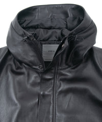 Load image into Gallery viewer, Full tanning waxed lambskin FORK mountain jacket - BLACK