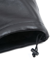 フルタンニン 鞣し ワックス ラムスキン FORK マウンテンジャケット - BLACK