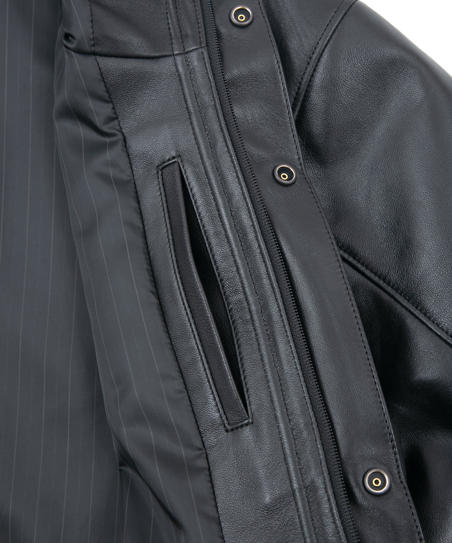 Load image into Gallery viewer, Full tanning waxed lambskin FORK mountain jacket - BLACK