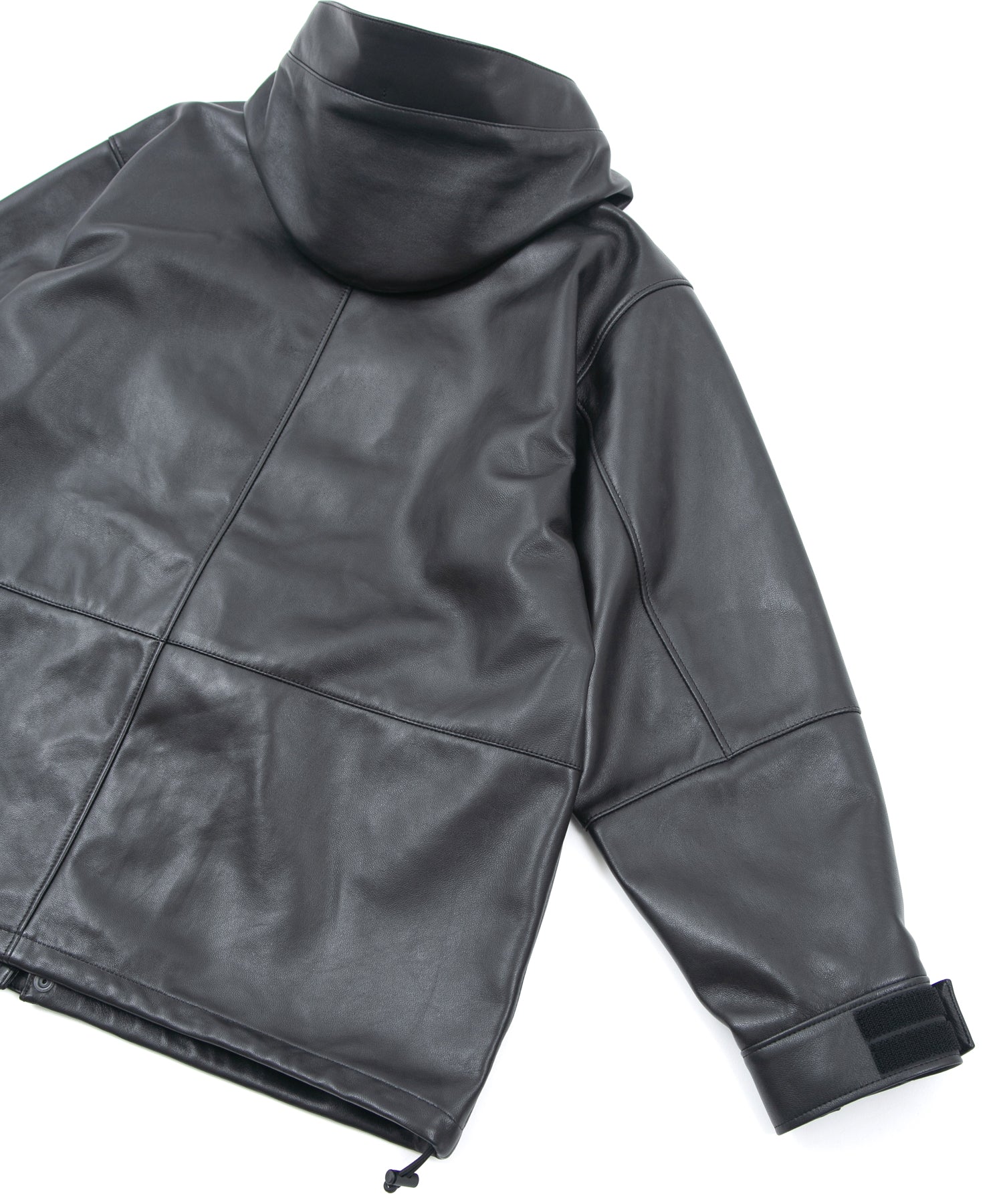 Load image into Gallery viewer, Full tanning waxed lambskin FORK mountain jacket - BLACK