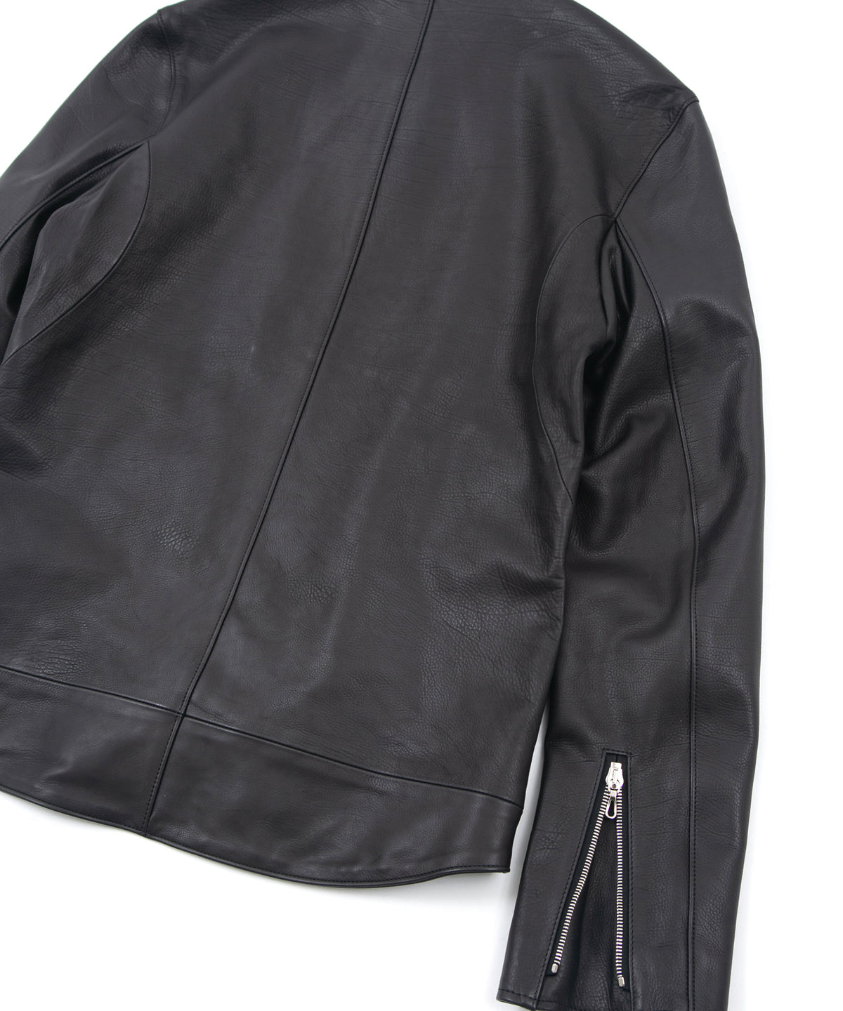 オイルカーフ RAVEN ダブルライダースジャケット - BLACK