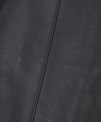 オイルカーフ RAVEN ダブルライダースジャケット - BLACK