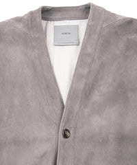 Sheep Suede L.KURT Sheep Suede Midriff Cardigan - GRAIGE