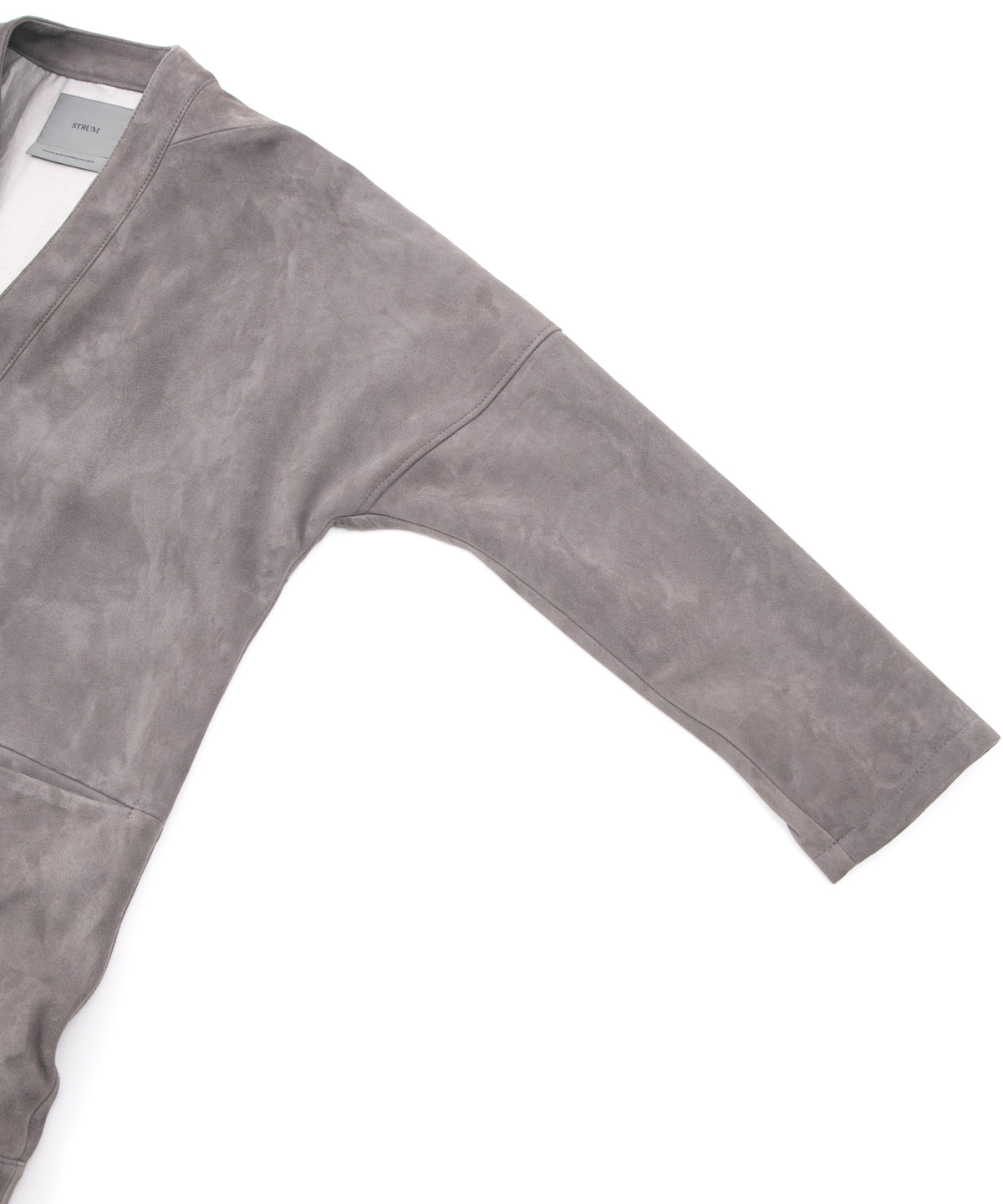 Sheep Suede L.KURT Sheep Suede Midriff Cardigan - GRAIGE