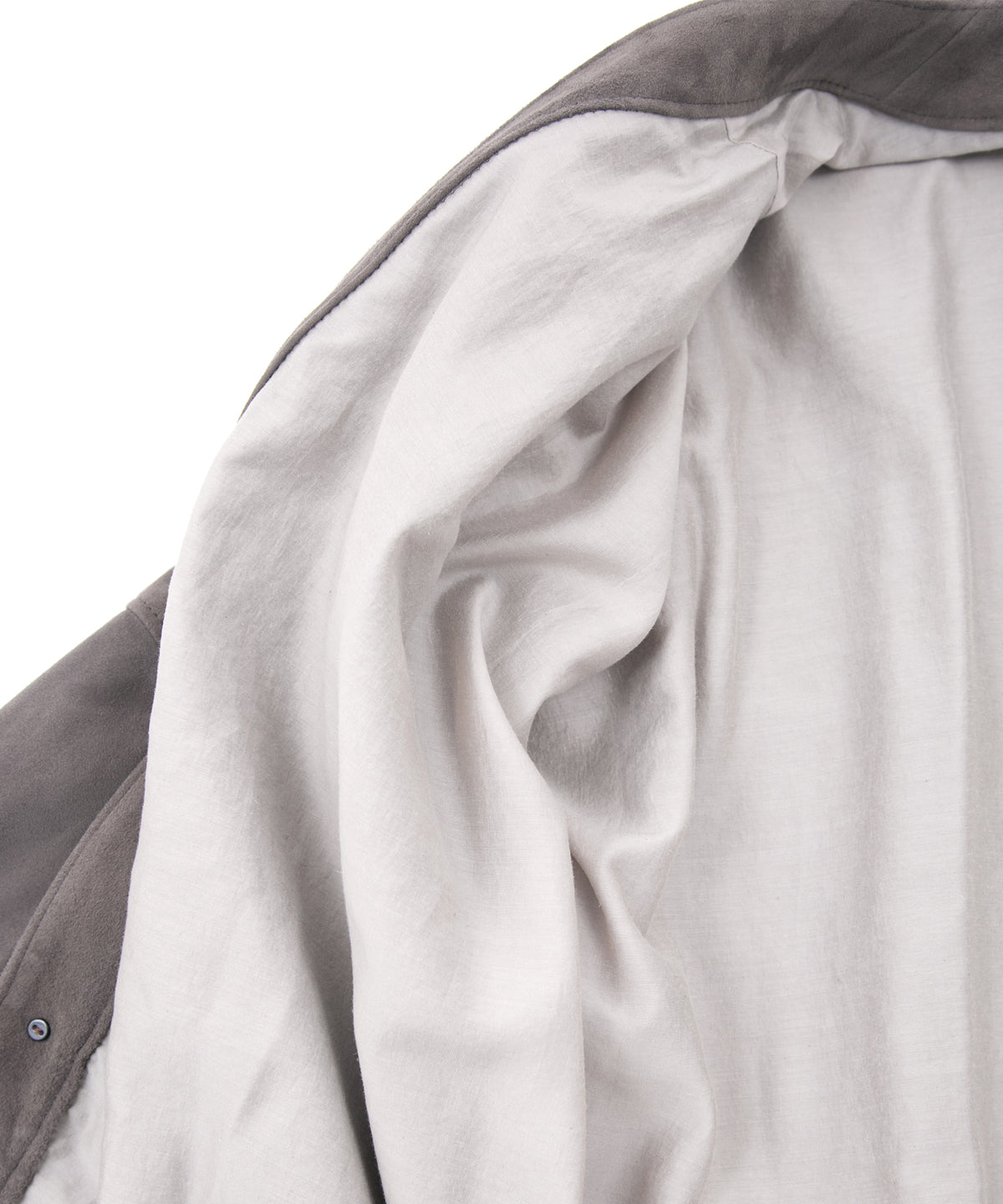 Sheep Suede L.KURT Sheep Suede Midriff Cardigan - GRAIGE