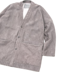 Sheep Suede L.KURT Sheep Suede Midriff Cardigan - GRAIGE