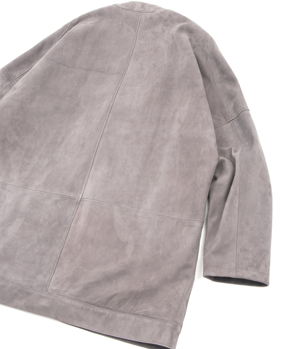 Sheep Suede L.KURT Sheep Suede Midriff Cardigan - GRAIGE