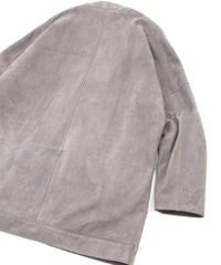 Sheep Suede L.KURT Sheep Suede Midriff Cardigan - GRAIGE