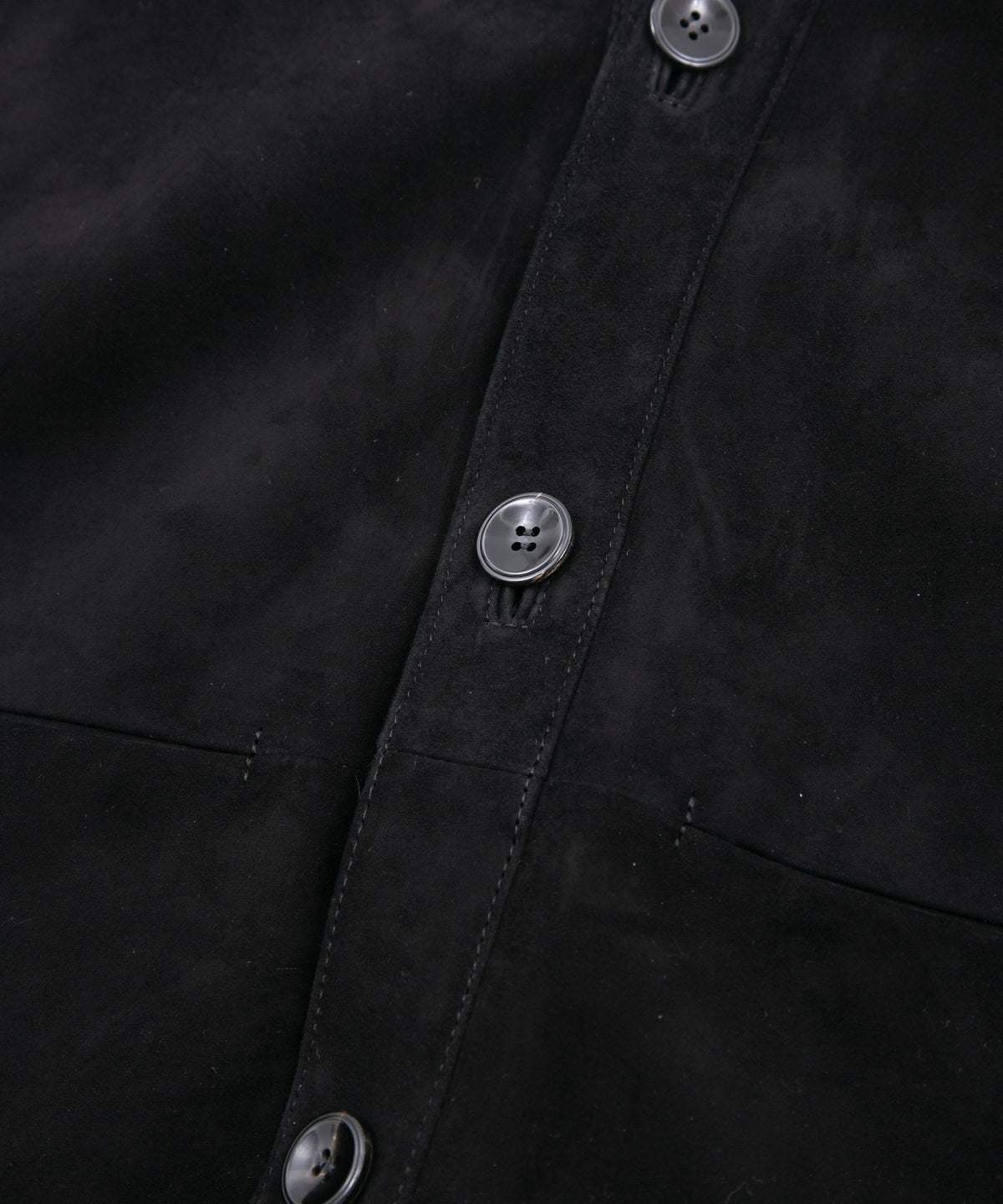 Sheep Suede L.KURT Sheep Suede Midriff Cardigan - BLACK