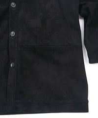 Sheep Suede L.KURT Sheep Suede Midriff Cardigan - BLACK