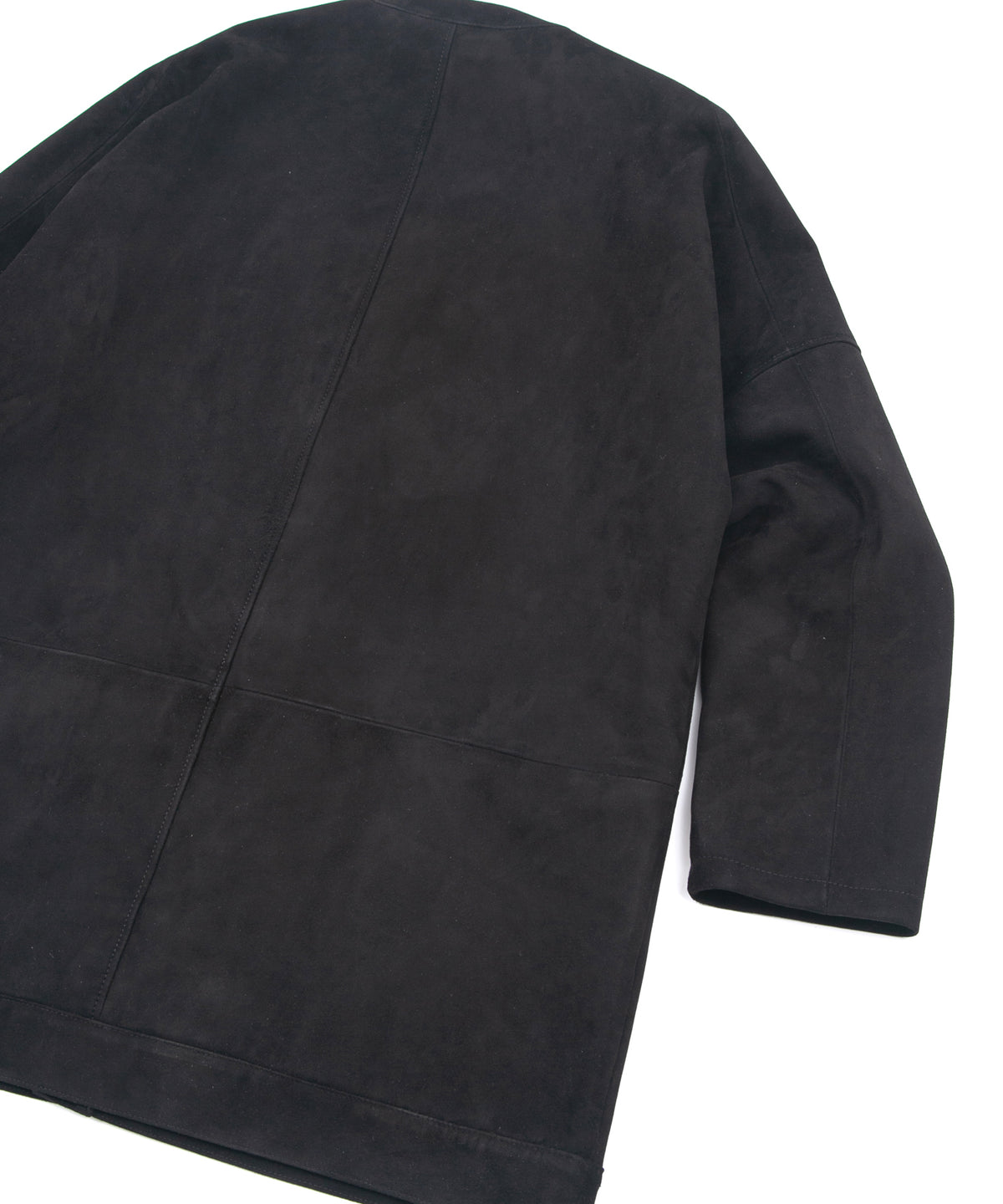 Sheep Suede L.KURT Sheep Suede Midriff Cardigan - BLACK