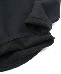 High Performance Acrylic Nylon Lined Jersey L/S Crew Neck T-Shirt - BLACK