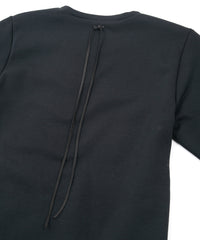 High Performance Acrylic Nylon Lined Jersey L/S Crew Neck T-Shirt - BLACK