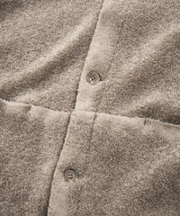 Cotton Acrylic Brushed Pile Midriff Cardigan - GRAIGE