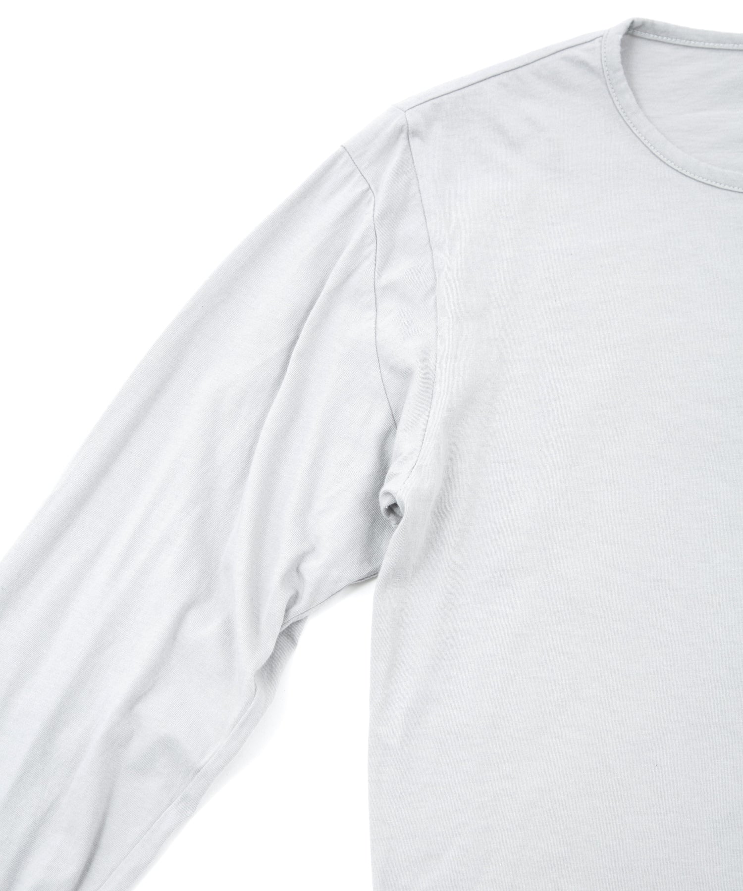 Load image into Gallery viewer, 30/- Natural Soft Jersey Crew Neck Long Sleeve T-Shirt - LIGHT GRAY