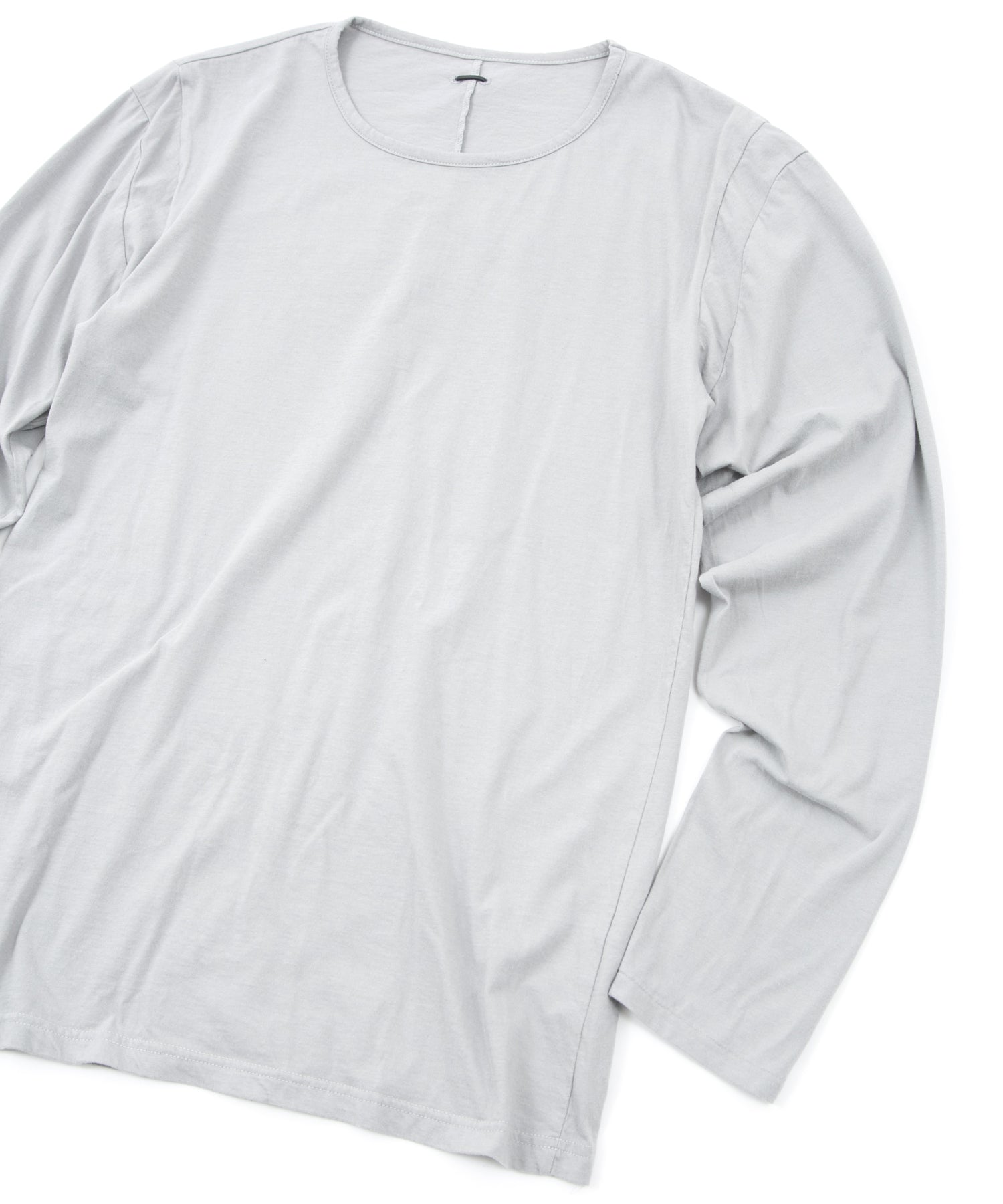 Load image into Gallery viewer, 30/- Natural Soft Jersey Crew Neck Long Sleeve T-Shirt - LIGHT GRAY