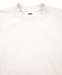 Vintage Filled Vintage Finish Fleece-Lined Crew Neck L/S Sweatshirt - IVORY