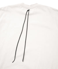 Vintage Filled Vintage Finish Fleece-Lined Crew Neck L/S Sweatshirt - IVORY