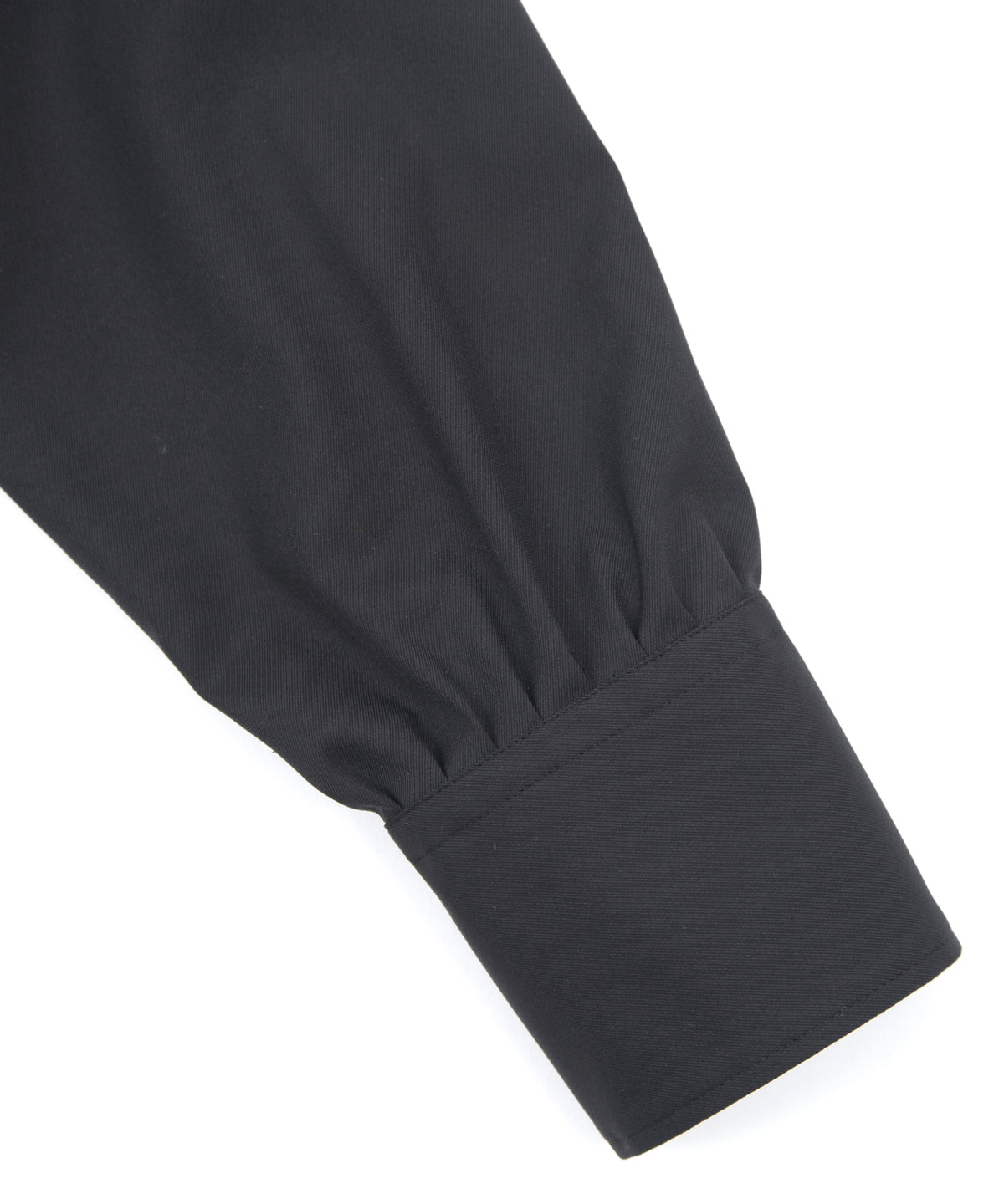 Cotton Poly Plain Weave L/S Shirt - BLACK