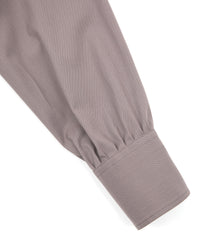 コットンポリ プレーン ウィーブ L/S シャツ - GRAY