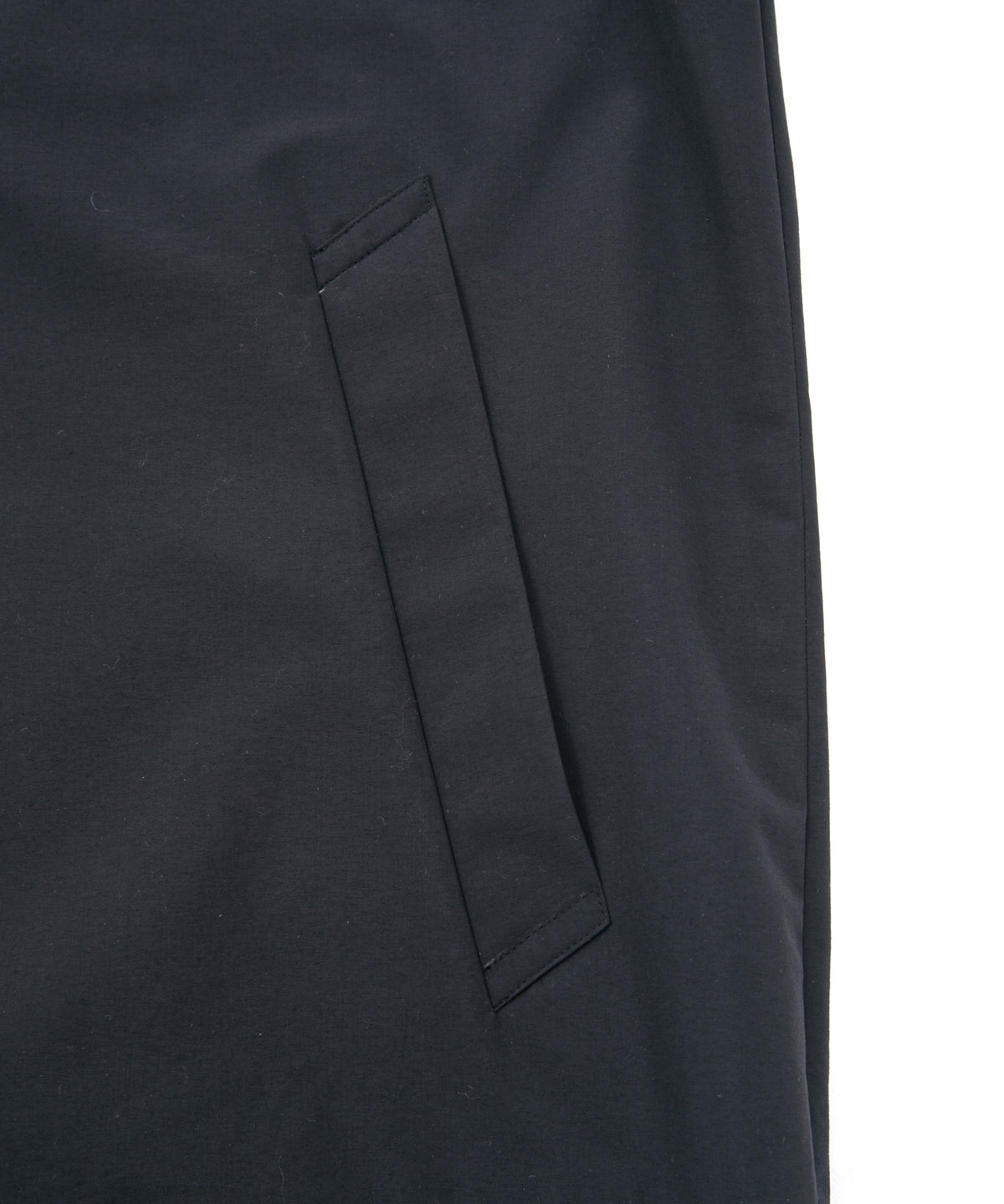 スリーレイヤー 防水 タスランタフタ バイカーロングコート - BLACK