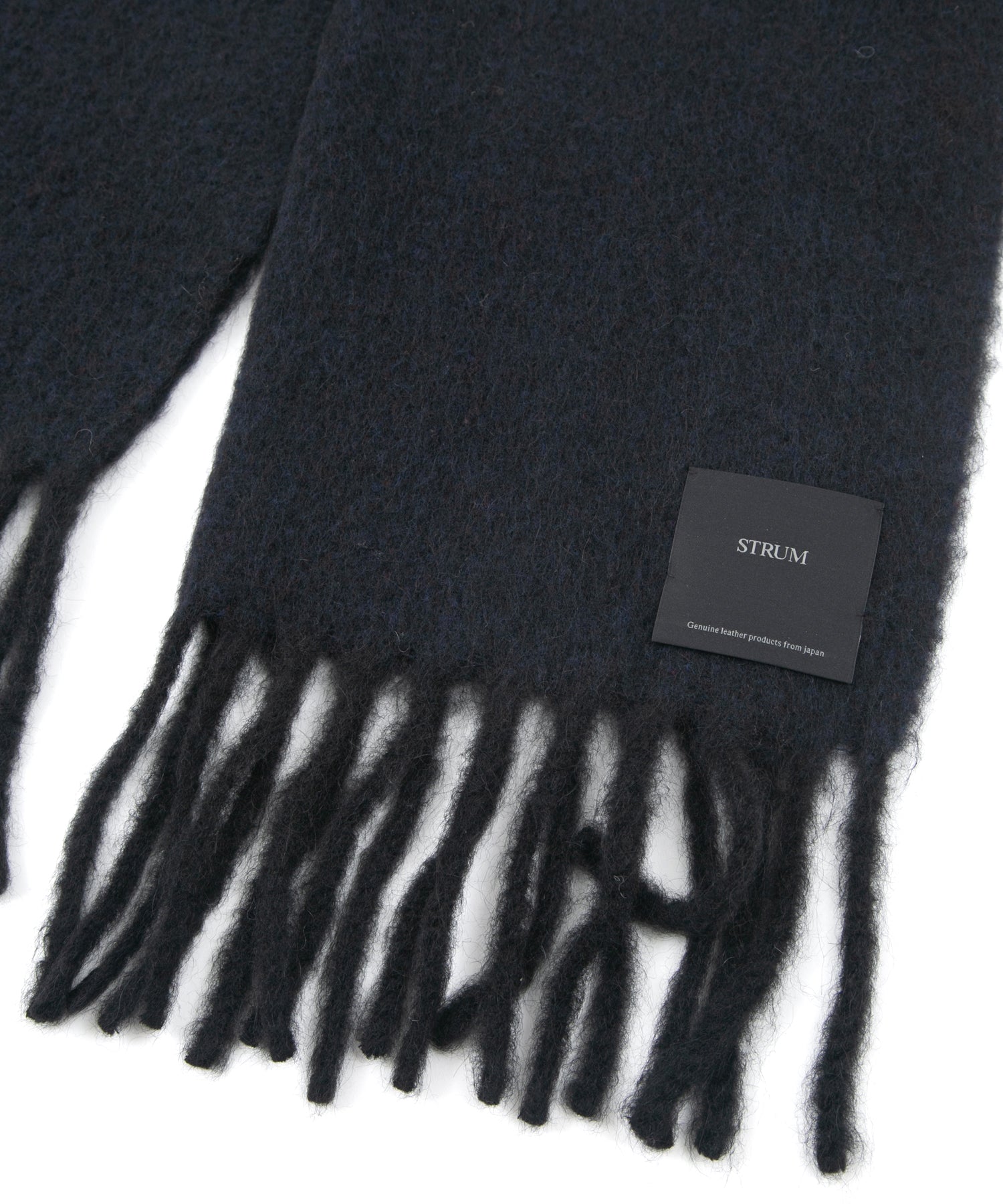 Load image into Gallery viewer, Alpaca Wool Brushed Scarf - BLACK